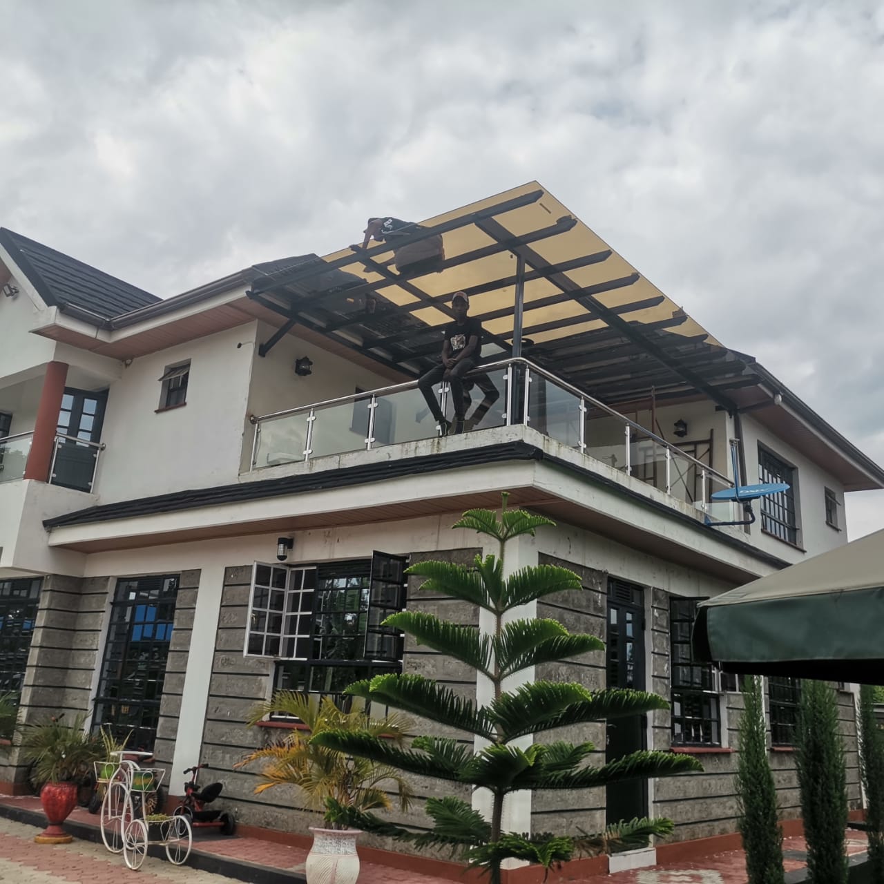 Residential glass balcony, Ruiru