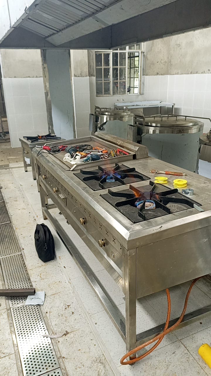 Custom stainless steel cooking line