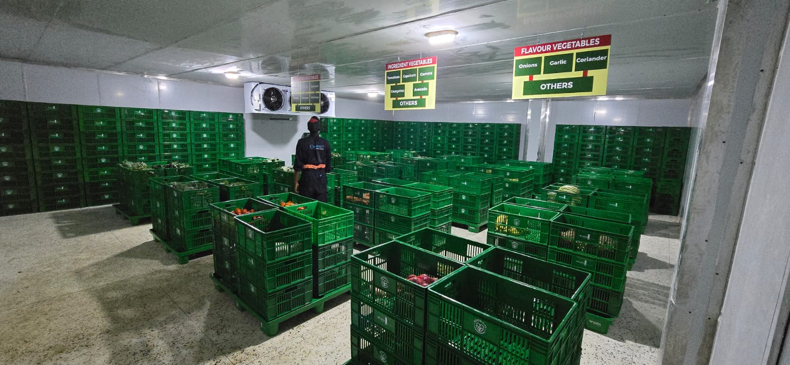 Commercial cold room installation at Machakos Town Market in Kenya