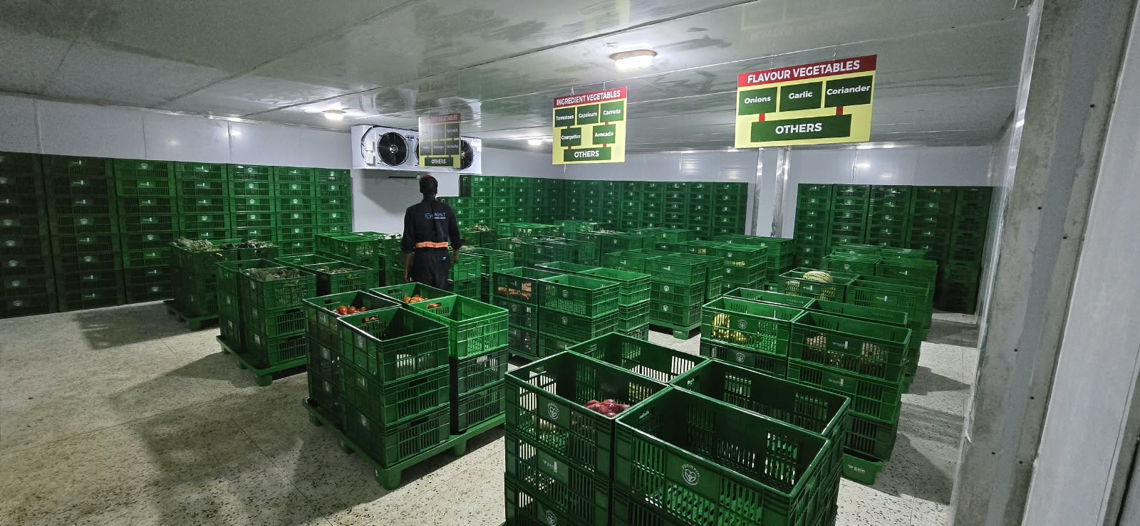 Commercial cold room facility at Machakos Town Market, Kenya