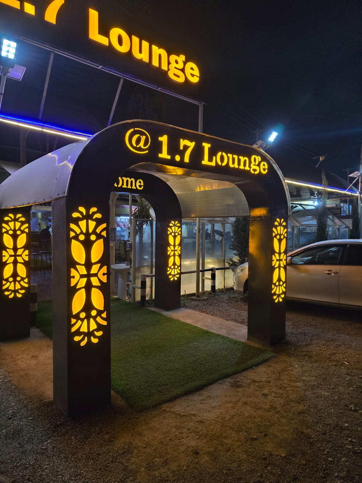 1.7 Lounge — CNC Cut Signage Arch